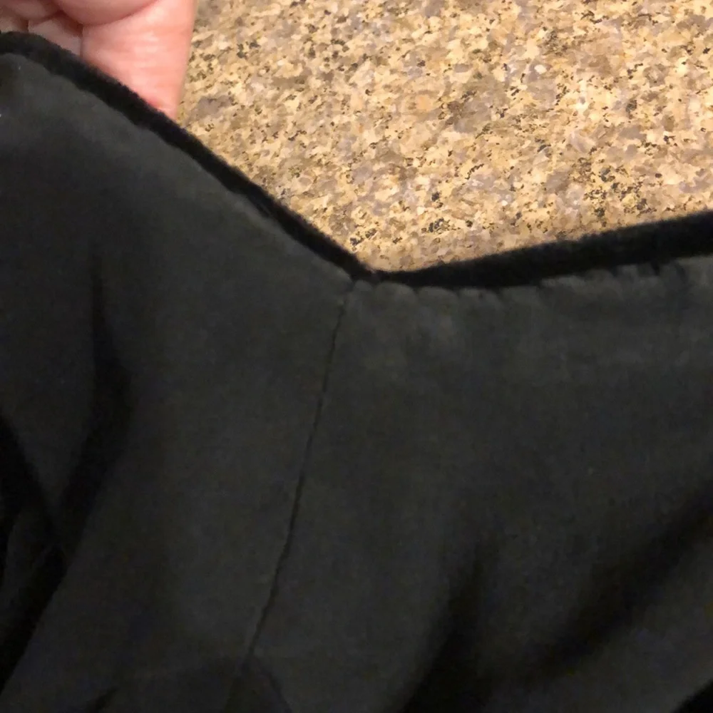 Vintage Black Velvet Long Dress Handmade Small? XS? See Rough Measurements - Picture 17 of 17